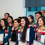 LAFSA Latin@ Graduation Celebración 2016 group smiling for photo